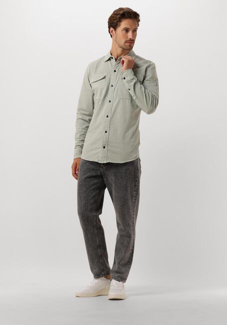 Grüne BUTCHER OF BLUE Overshirt FINN POCKET JERSEY SHIRT - large