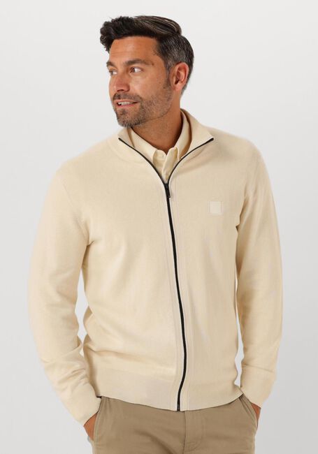 Ecru BOSS ORANGE Strickjacke KANOZIP_S 10272322 01 - large