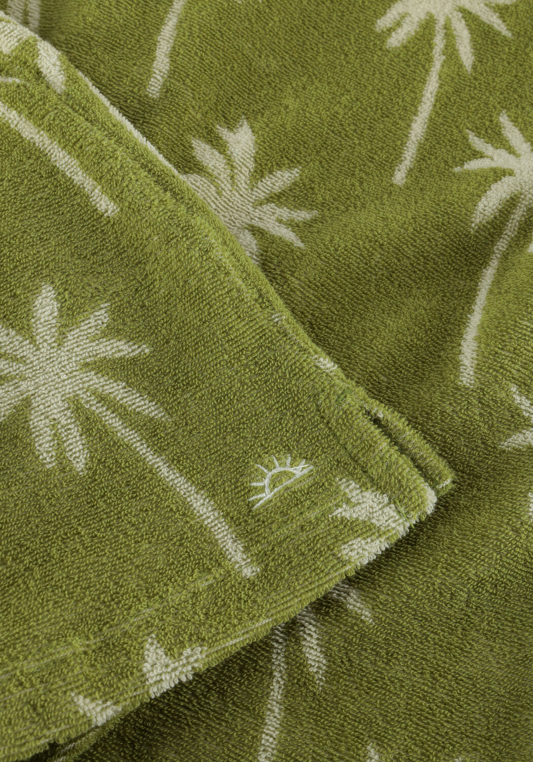 Gr&uuml;ne SALTED STORIES Polo-Shirt BEACH PALMS LOOSE SHIRT - large