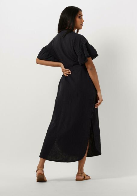 Schwarze SISSEL EDELBO Midikleid CHARM ORGANIC COTTON CAFTAN - large