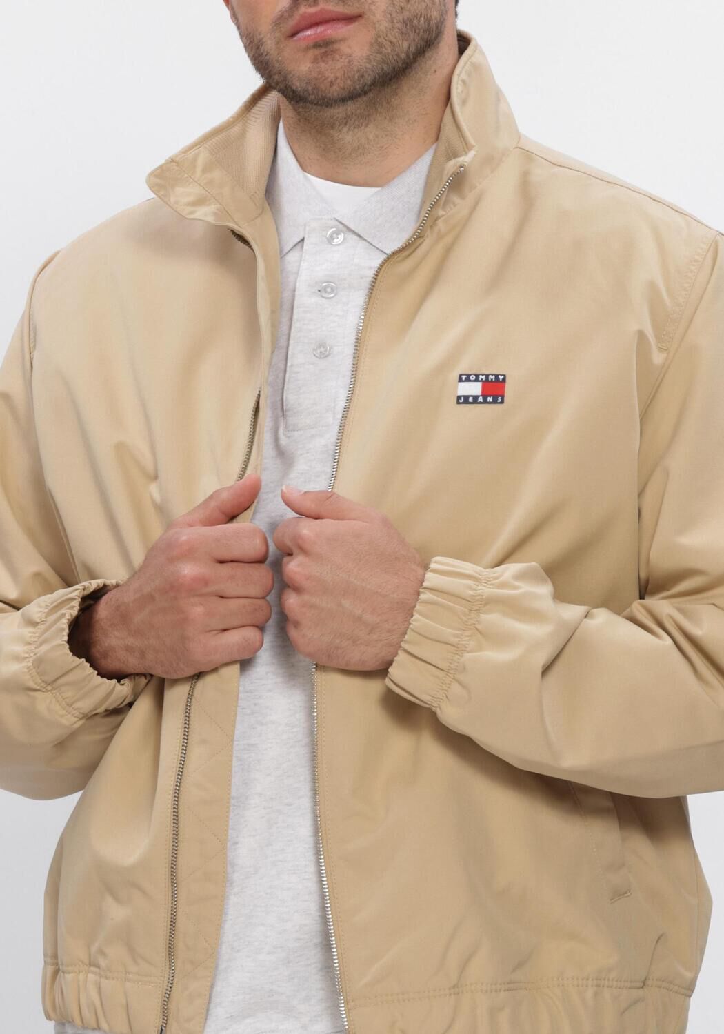 Beige TOMMY JEANS Jack TJM ESSENTIAL JACKET EXT - large