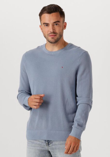 Hellblau TOMMY HILFIGER Pullover ESSENTIAL STRUCTURE CREW NECK - large
