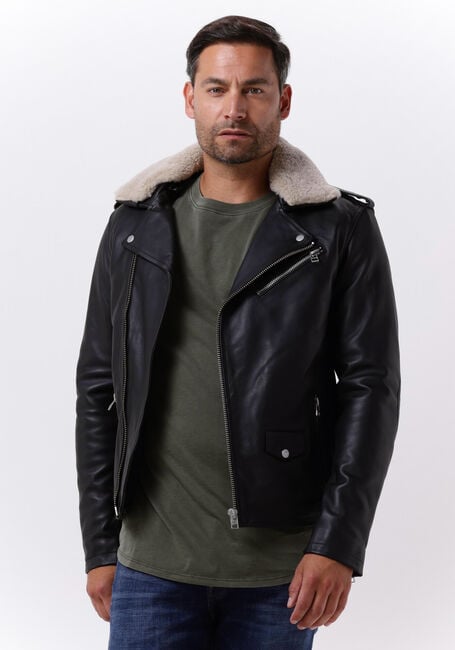 Schwarze GOOSECRAFT Lederjack GALLERY544 - large