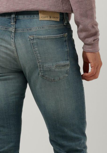 Blaue CAST IRON Slim fit jeans RISER SLIM BLUE GREEN OCEAN - large