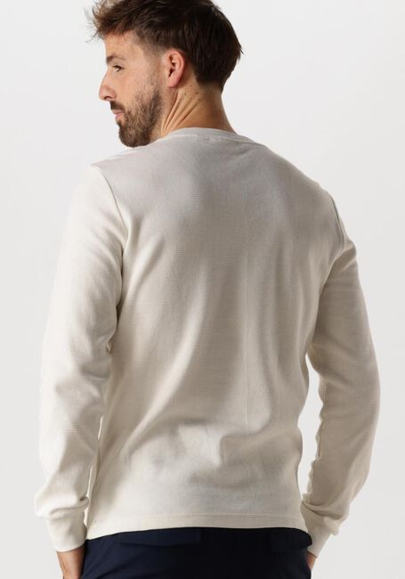 Weiße CALVIN KLEIN Pullover WOVEN LABEL WAFFLE LS TEE - large
