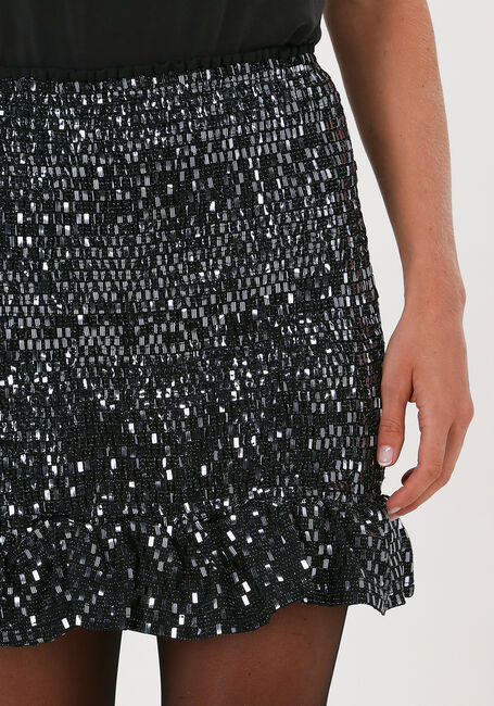 Silberne COLOURFUL REBEL Minirock MOA GLITEER MINI SMOCK PEPLUM - large