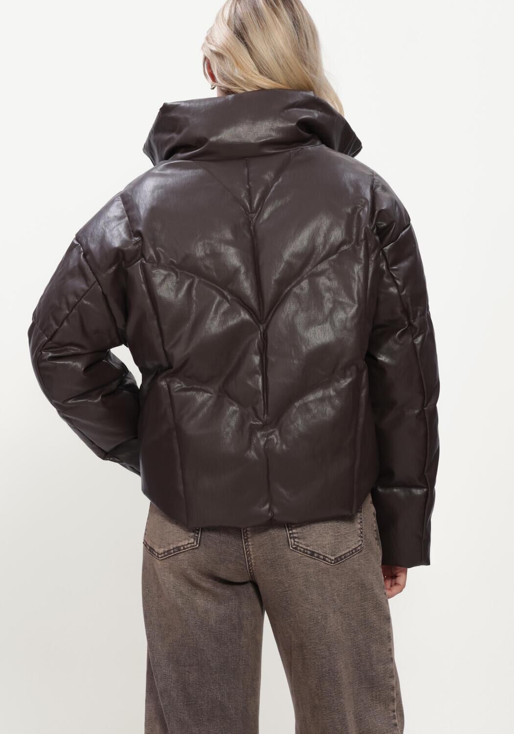 Braune NUKUS Wattierte Jack ANGELINA JACKET - large
