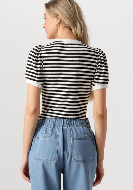 Weiße MINUS Top JOHANNA STRIPED TEE - large