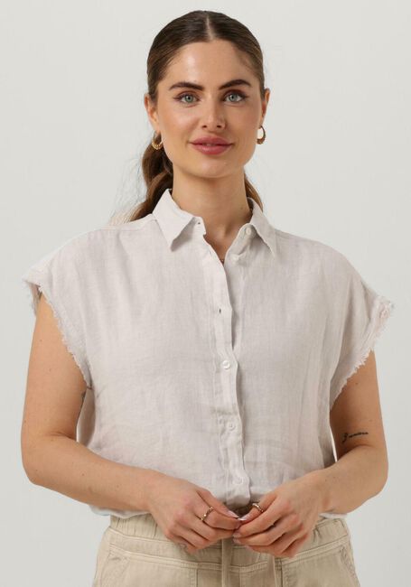 Weiße MOSCOW Blusen 94A-05-BUTTONSSL - large