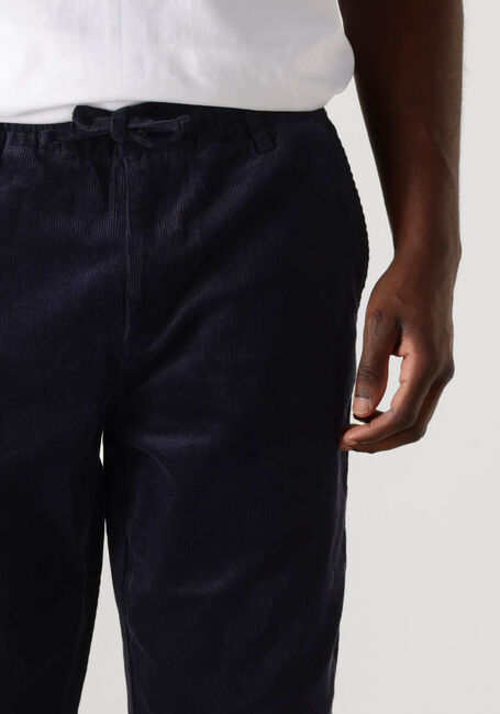 Dunkelblau ANERKJENDT Chino AKJAN ELASTIC CORD PANTS - large