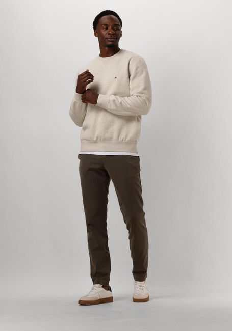 Beige TOMMY HILFIGER Sweatshirt ESSENTIAL FLEECE CREWNECK - large