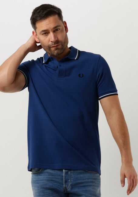 Kobalt FRED PERRY Polo-Shirt TWIN TIPPED FRED PERRY SHIRT - large