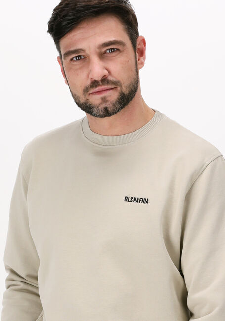 Sand BLS HAFNIA Pullover ESSENTIAL LOGO CREWNECK - large