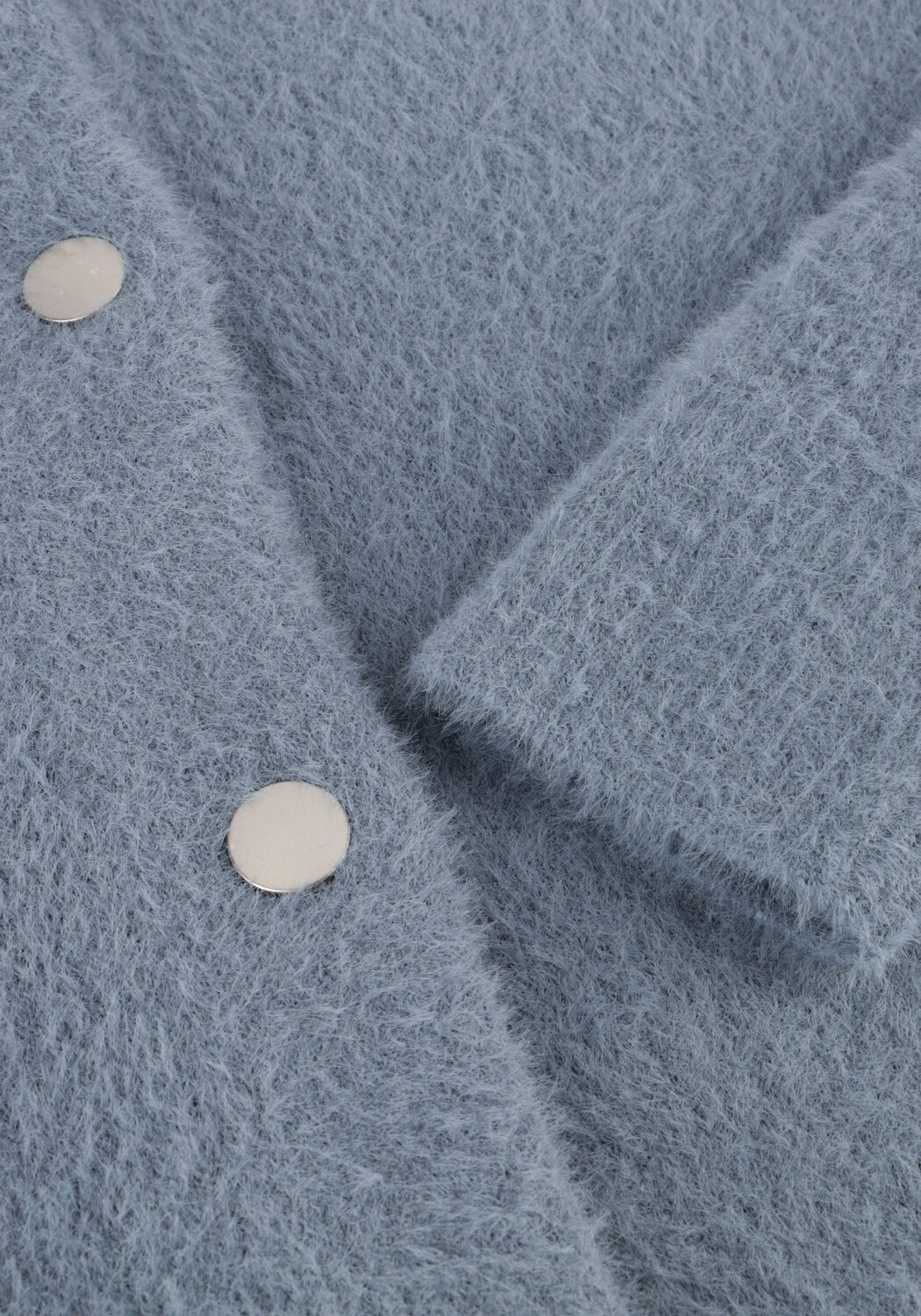 Hellblau JANSEN AMSTERDAM Strickjacke CLOE VEST P 205 PRESSBUTTONS - large