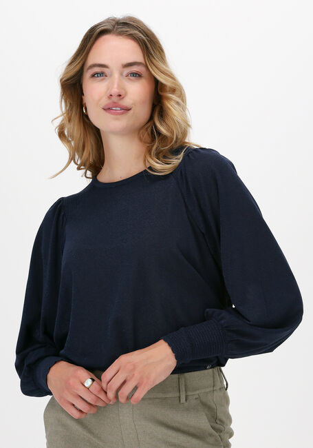 Blaue MOS MOSH Top KAMILLA LONGSLEEVE BLOUSE - large