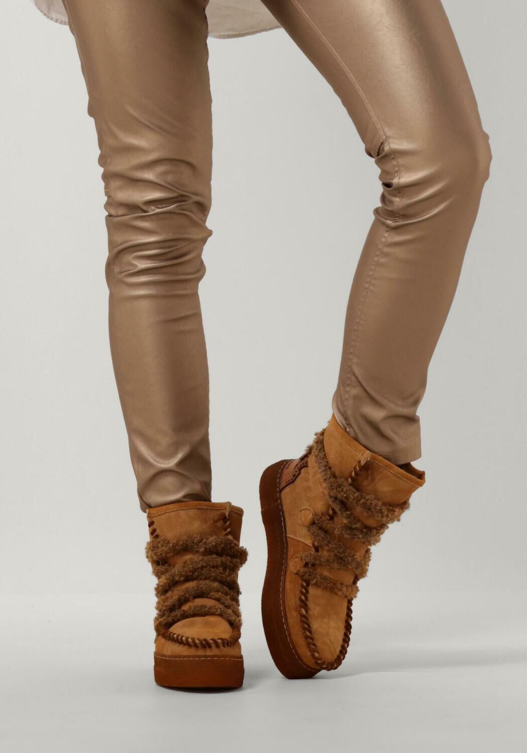 Cognacfarbene KARMA OF CHARME Ankle Boots YMIZ M STRINGHE - large