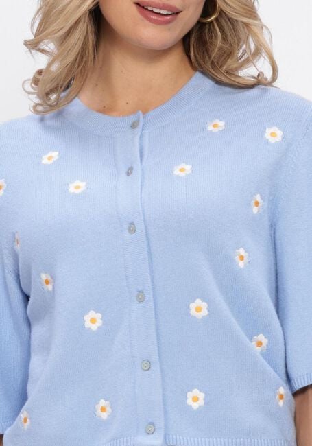 Hellblau OBJECT Strickjacke OBJTHESS 3/4 SLEEVE CARDIGAN - large