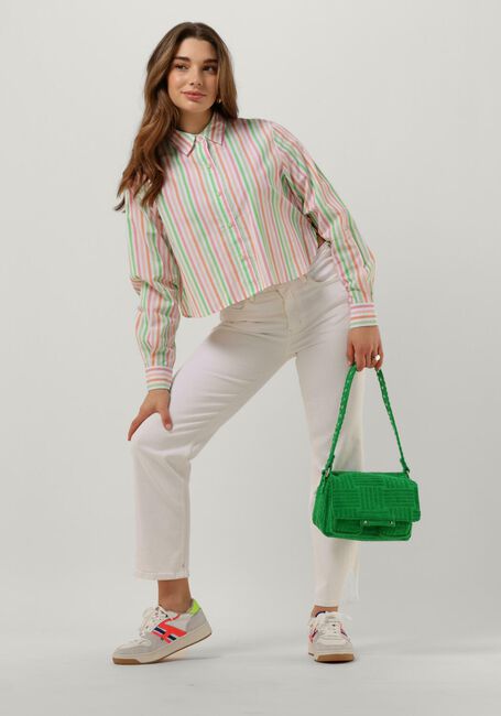 Mehrfarbige/Bunte SCOTCH & SODA Bluse MULTI STRIPED BOXY FIT SHIRT - large