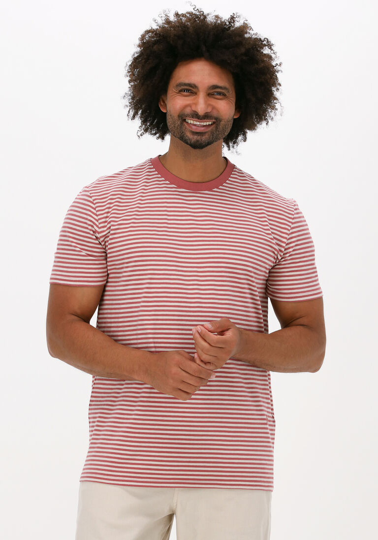 rote selected homme t-shirt slhrelaxbutch stripe ss o-neck