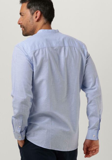 Blaue SELECTED HOMME Casual-Oberhemd SLHSLIMNEW-LINEN SHIRT LS BAND W - large