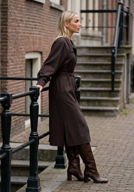 Braune CO'COUTURE Midikleid ZELLACC BATWING DRESS - large