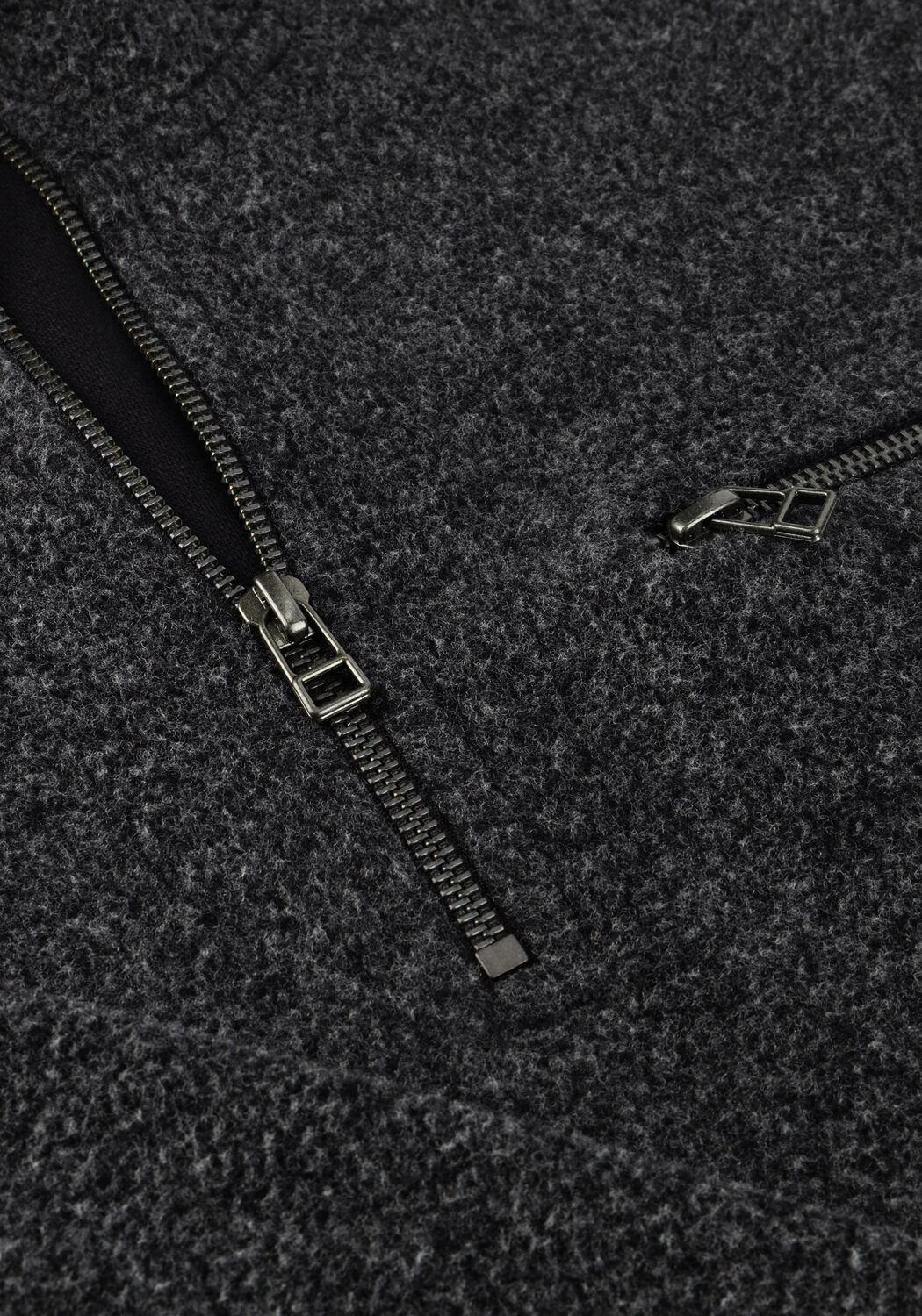 Dunkelgrau FOR&Eacute;T Pullover ELM HALF ZIP SWEATSHIRT - large