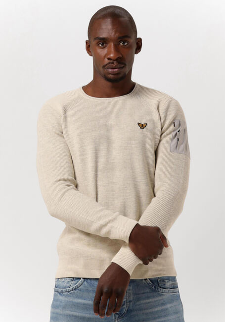 Nicht-gerade weiss PME LEGEND Pullover LONG SLEEVE R-NECK COTTON RIB - large