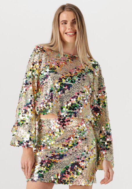 Mehrfarbige/Bunte STUDIO AMAYA T-shirt SPARKLE - large