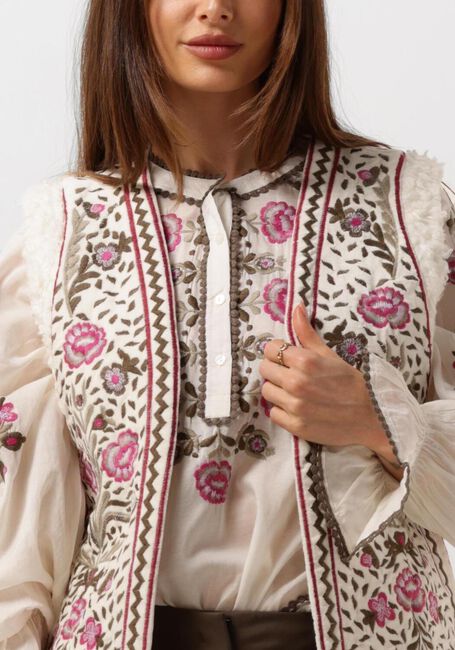 Mehrfarbige/Bunte SUMMUM Gilet GILET EMBROIDERED VELOURS - large