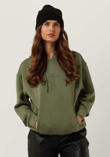 Olive MSCH COPENHAGEN Pullover IMA Q LOGO HOOD SWEATSHIRTR - large