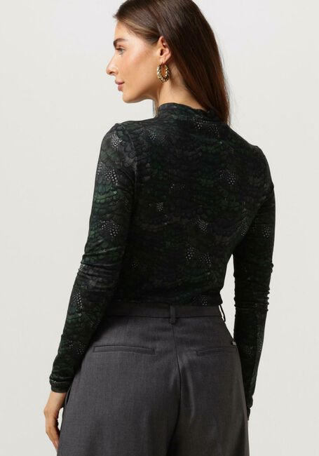 Grüne SCOTCH & SODA Rollkragenpullover ALL OVER PRINTED MOCKNECK LONGSLEEVE T-SHIRT - large