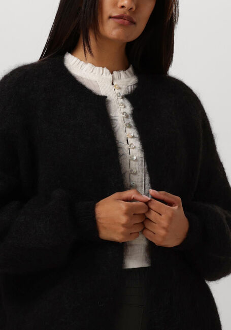 Schwarze DES PETITS HAUTS Strickjacke ALTEA - large