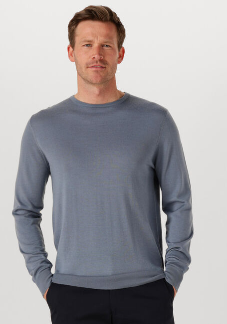 Blaue PROFUOMO Pullover PULLOVER CREWNECK MERINO - large