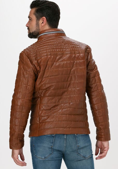 Cognacfarbene MILESTONE Lederjack TERENZIO - large