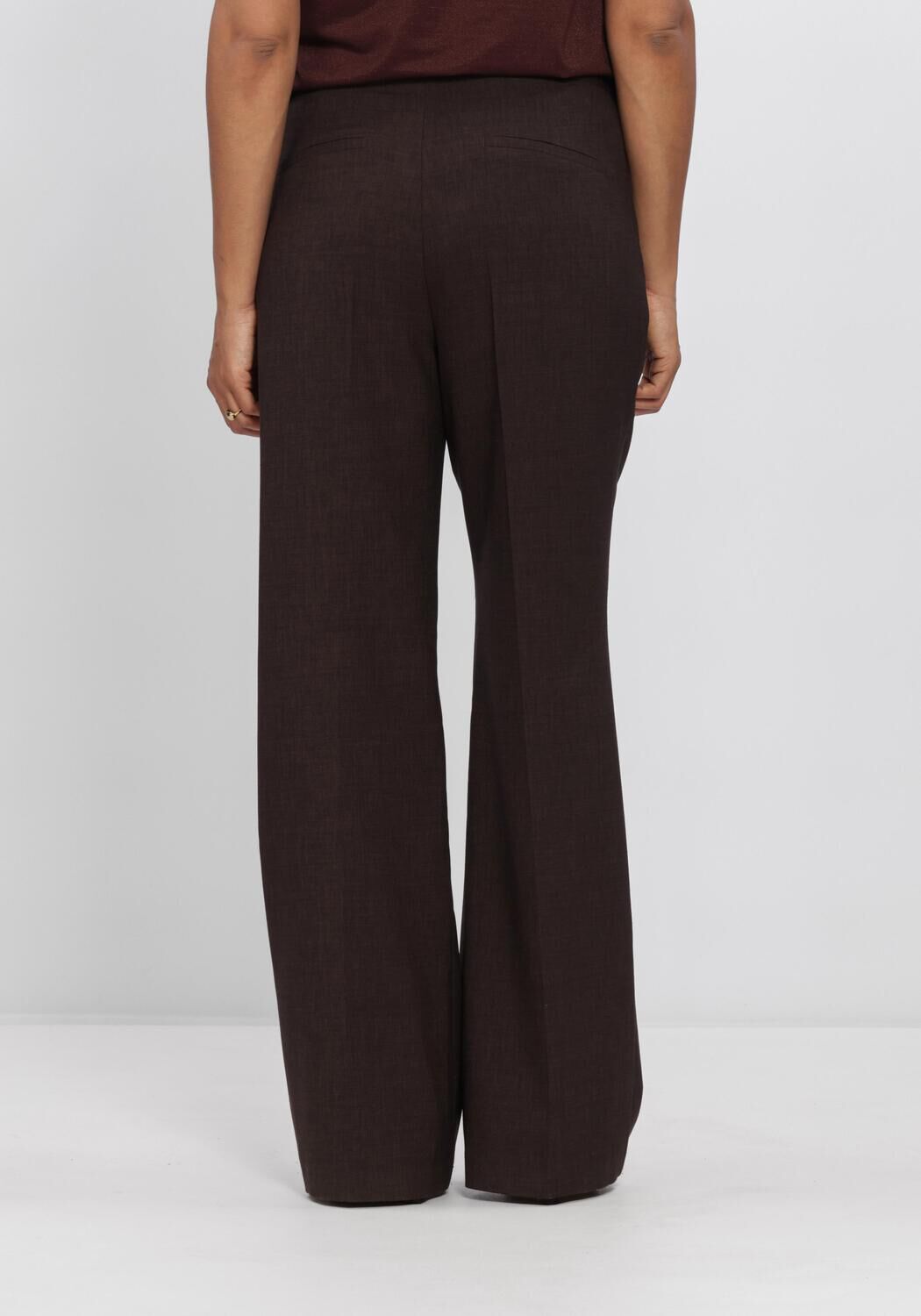 Braune AIMEE THE LABEL Hosen OCEANW6 TROUSERS - large