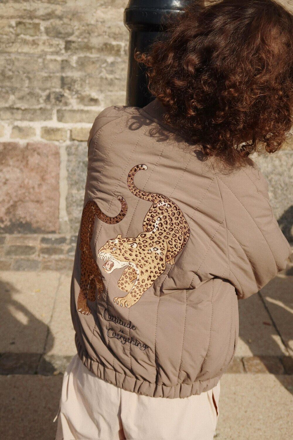 Khaki KONGES SLOJD Jack JUNO BOMBER JACKET - large