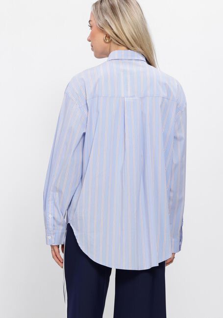 Blaue PENN & INK Blusen BLOUSE STRIPE - large