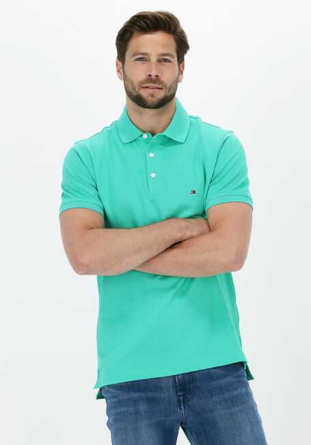 Grüne TOMMY HILFIGER Polo-Shirt 1985 SLIM POLO - large