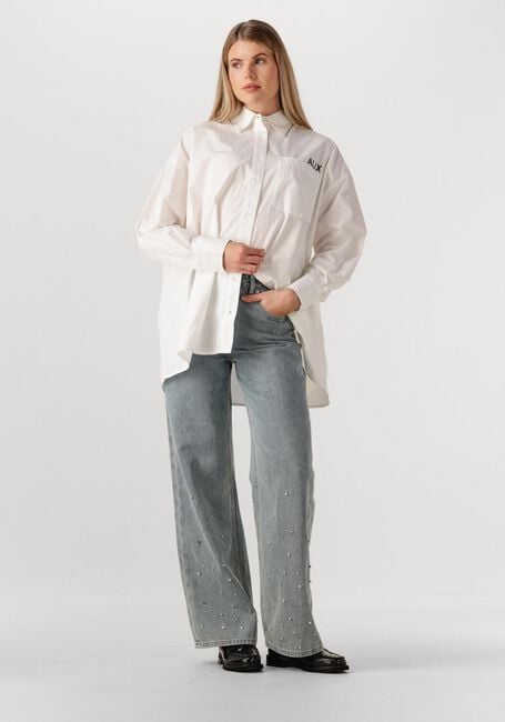 Weiße ALIX THE LABEL Blusen LADIES WOVEN OVERSIZED POPLIN BLOUSE - large