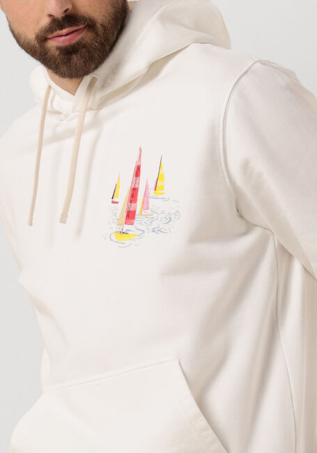Weiße SCOTCH & SODA Sweatshirt FRONT BACK ARTWORK HOODIE - large