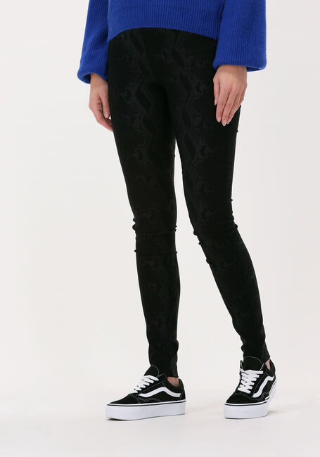Schwarze OBJECT Legging BELLE MW COATED LEGGING - large