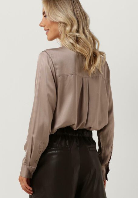 Bronzefarbene MODSTRÖM Bluse BEATE SHIRT - large