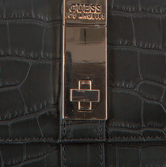 Schwarze GUESS Portemonnaie ASHER SLG SMALL TRIFOLD - large