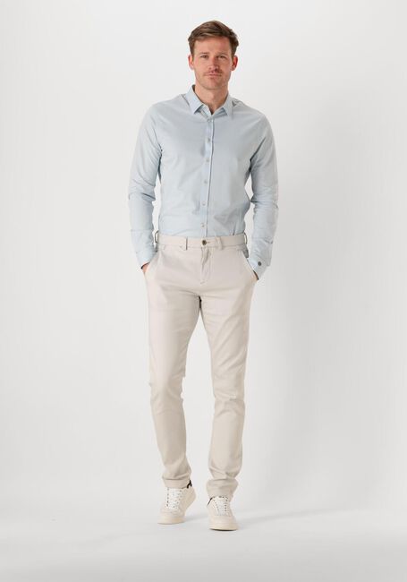 Blaue CAST IRON Casual-Oberhemd LONG SLEEVE SHIRT TWILL JERSEY 2 TONE - large