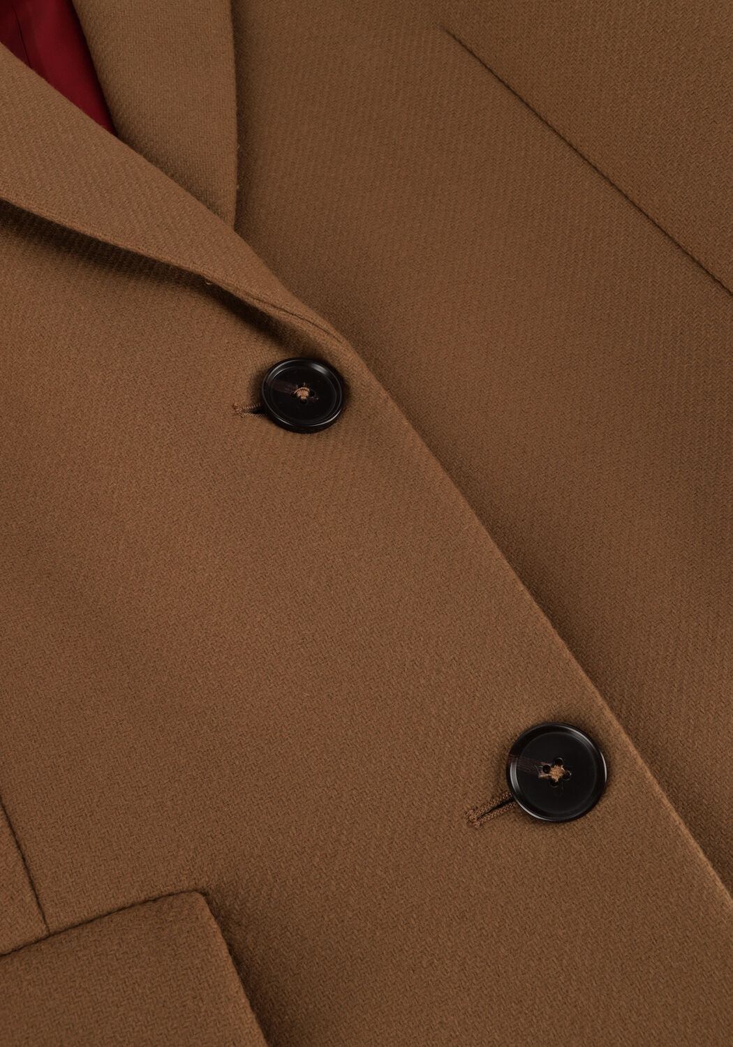 Braune TOMMY HILFIGER M&auml;ntel WOOL BLEND CLASSIC COAT - large