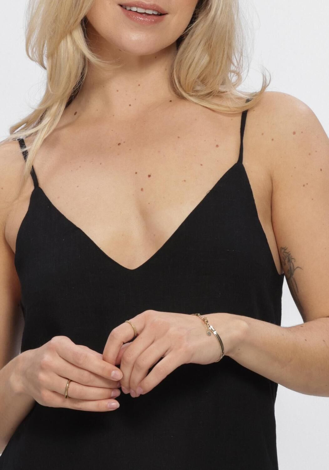 Schwarze GRACE & MILA Maxikleid SS26210019 - large