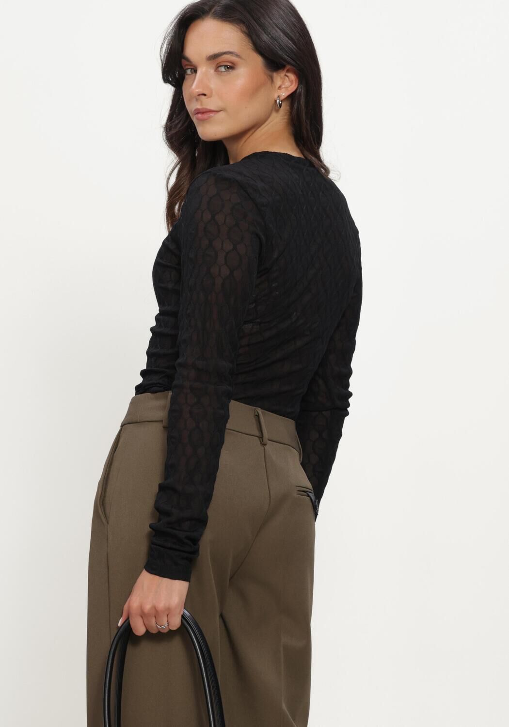Schwarze LINA LOCCHI Top LL-BEL&Eacute;N - large