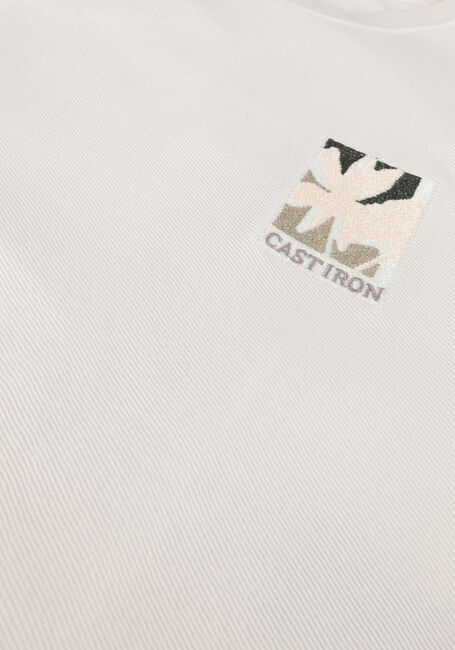 Nicht-gerade weiss CAST IRON T-shirt SHORT SLEEVE R-NECK REGULAR FIT COTTON TWILL - large