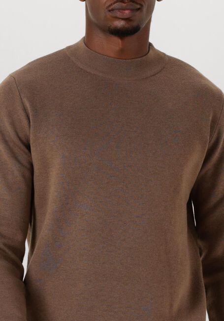 Braune DSTREZZED Pullover ARCHER MOCKNEK - large