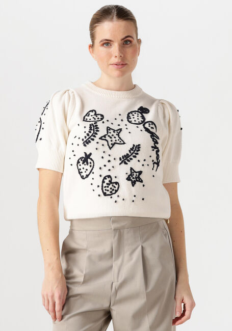 Weiße FABIENNE CHAPOT Pullover EDO SHORT SLEEVE PULLOVER - large
